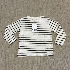 Zara Kids Long Sleeve Striped Tee